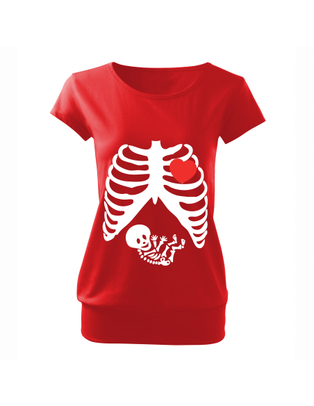 Koszulka ciążowa "Rentgen" Czarna | Wysoka jakość