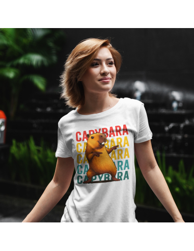 Koszulka Damska "CAPYBARA" Różowa |...