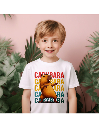 Koszulka Dziecięca "CAPYBARA" Czarna...