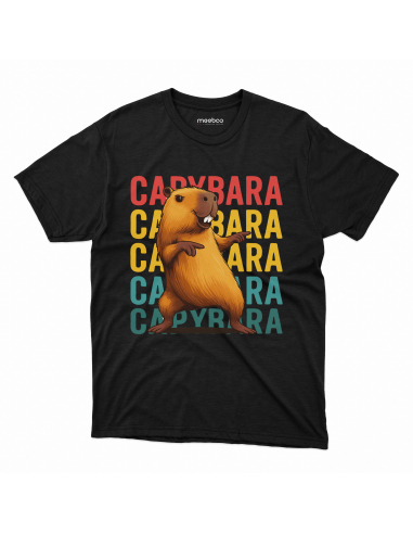 Koszulka Męska "CAPYBARA" Czarna |...