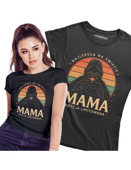 Koszulka Damska "Najlepsza na świecie Mama" Różowa | 100% Bawełna