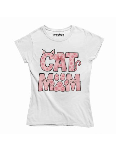 Koszulka Damska "Cat mom" Czarna |...