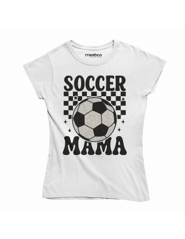 Koszulka Damska "Soccer mama" Biała |...