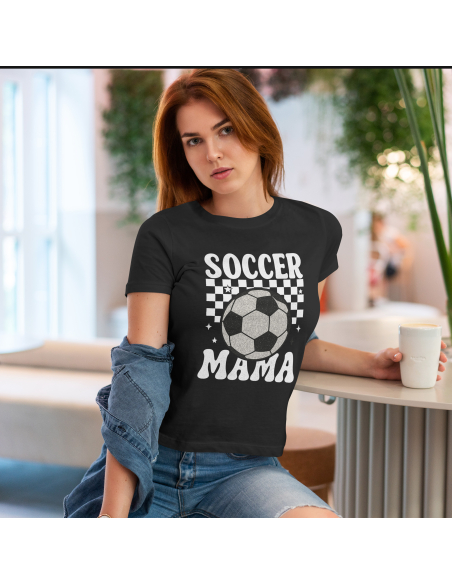Koszulka Damska "Soccer mama" Biała | 100% Bawełna