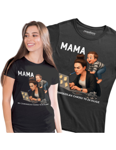 Koszulka Damska "Mama, bo...