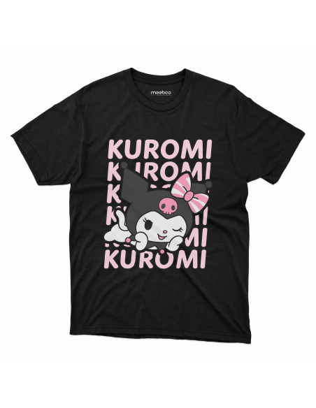 Koszulka Dziecięca "Kuromi" Czarna | 100% Bawełna