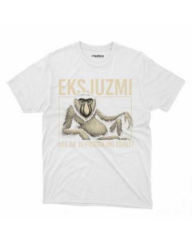Koszulka Męska "Eksjuzmi, łot ar ju...
