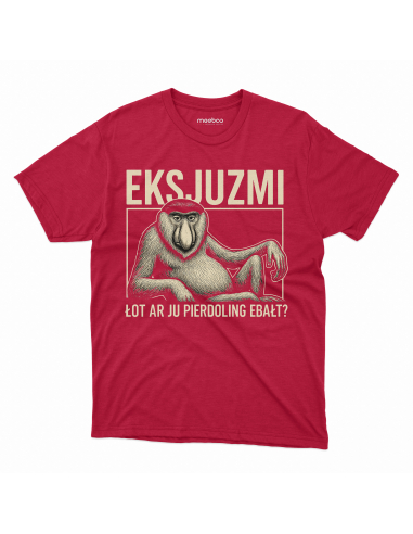 Koszulka Męska "Eksjuzmi, łot ar ju...