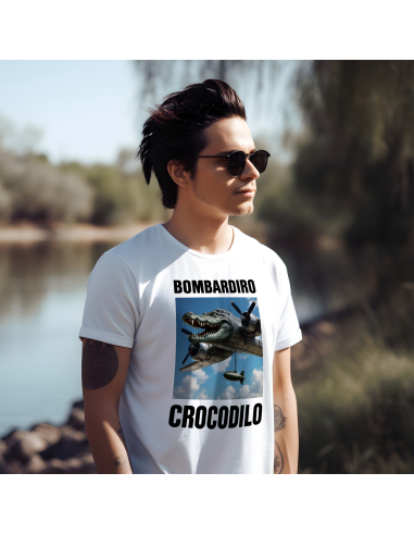 Koszulka Męska "Bombardiro Crocodilo"...