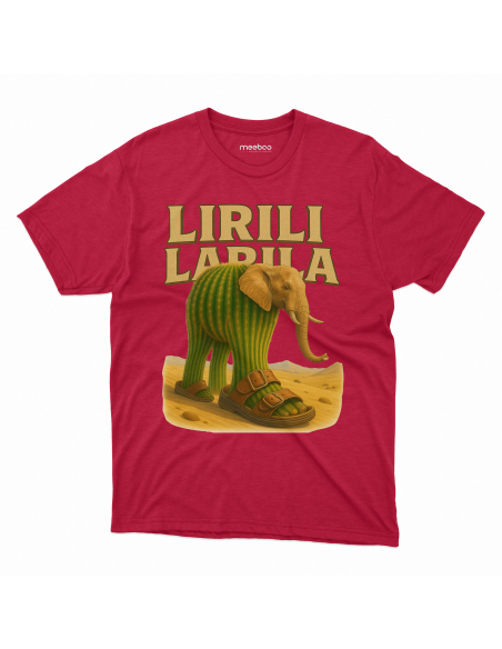 Koszulka Dziecięca BrainRot "Lirili Larila" Czarna | 100% Bawełna