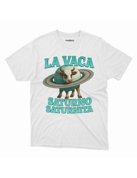 Koszulka Dziecięca BrainRot "La Vica Saturno Saturnita" Czarna | 100% Bawełna