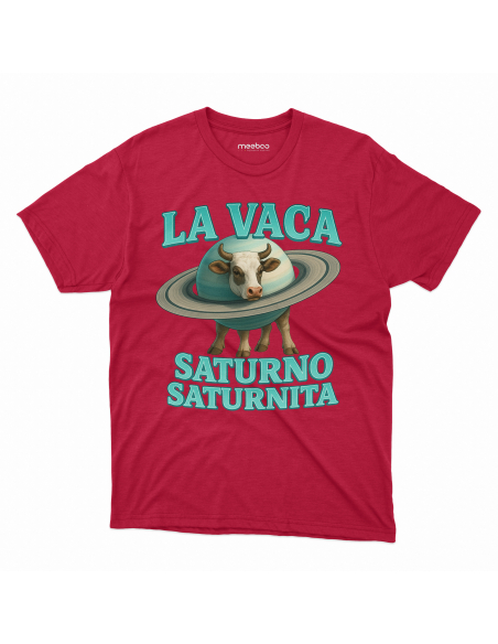 Koszulka Dziecięca BrainRot "La Vica Saturno Saturnita" Czarna | 100% Bawełna