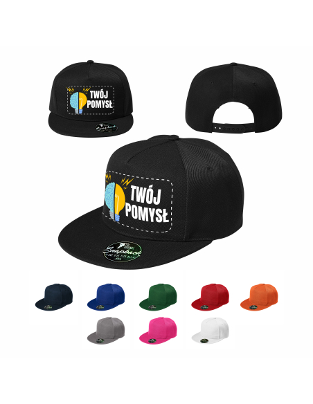 Czapka Snap RAP z daszkiem i Twoim nadrukiem