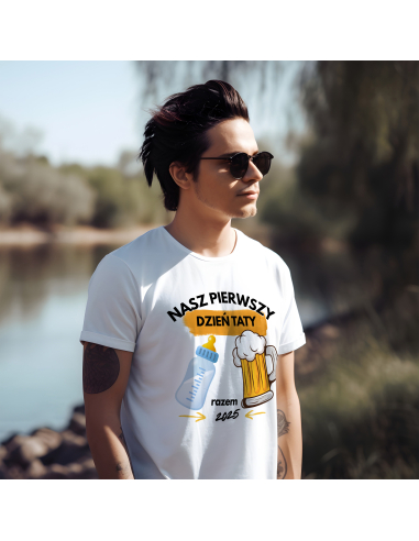 Koszulka Męska "Nasz pierwszy dzień...