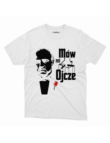 Koszulka Męska "Mów mi ojcze" Czarna...