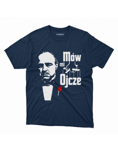 Koszulka Męska "Mów mi ojcze" Czarna...