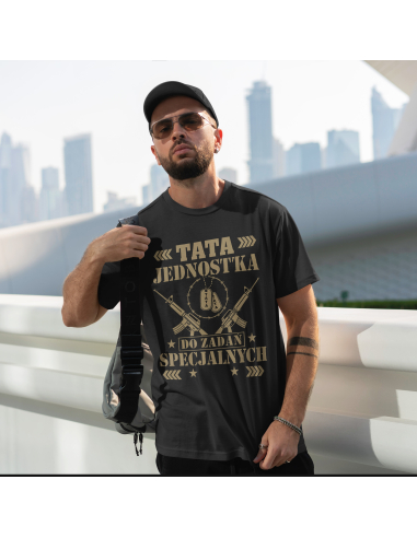 Koszulka Męska "Tata jednostka do...