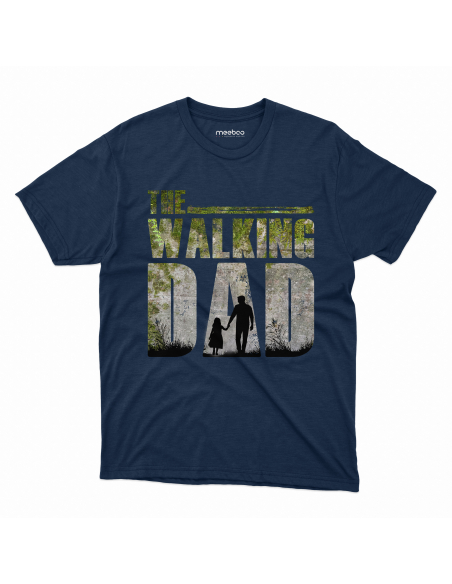 Koszulka Męska "The Walking Dad - Córka" Czarna | 100% Bawełna