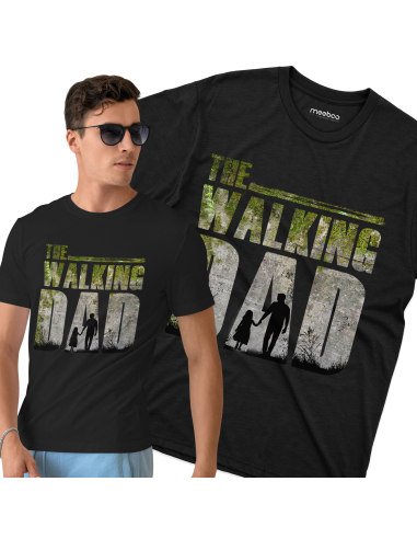 Koszulka Męska "The Walking Dad - Córka" Czarna | 100% Bawełna