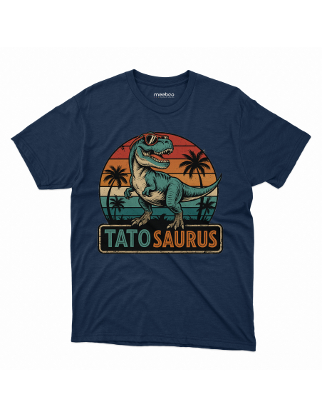 Koszulka Męska "Tatosaurus" Czarna | 100% Bawełna