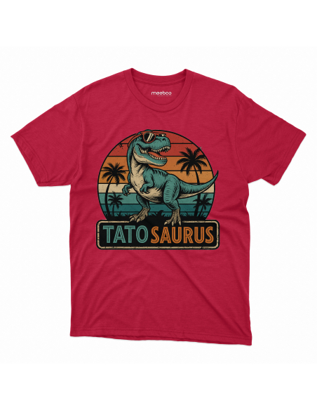 Koszulka Męska "Tatosaurus" Czarna | 100% Bawełna