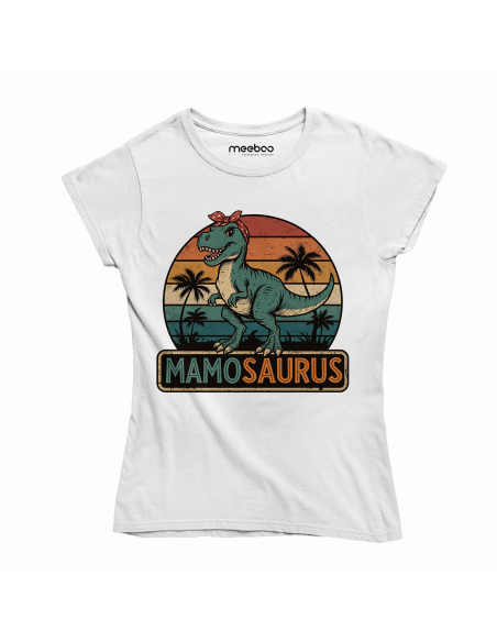 Koszulka Damska "Mamosaurus" Czarna | 100% Bawełna