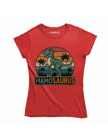 Koszulka Damska "Mamosaurus" Czarna | 100% Bawełna