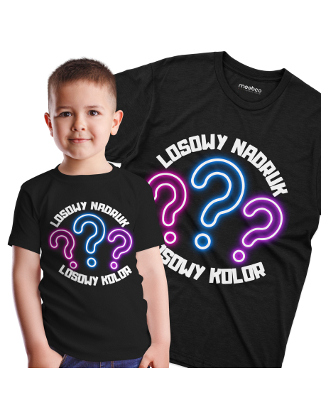 Koszulka Dziecięca "Losowy Nadruk" Losowy kolor | 100% Bawełna