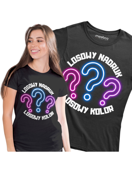 Koszulka Damska "Losowy Nadruk" Losowy kolor | 100% Bawełna