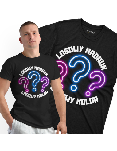 Koszulka Męska "Losowy nadruk" Losowy kolor | 100% Bawełna