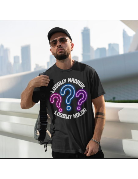 Koszulka Męska "Losowy nadruk" Losowy kolor | 100% Bawełna