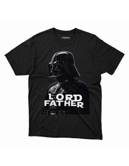 Koszulka Męska "Lord Father" Czarna | 100% Bawełna