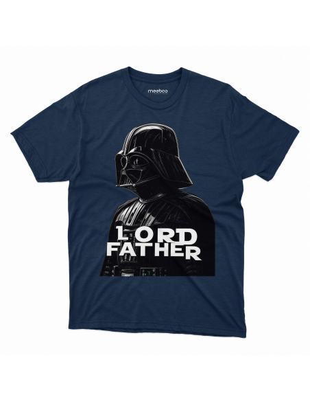 Koszulka Męska "Lord Father" Czarna | 100% Bawełna