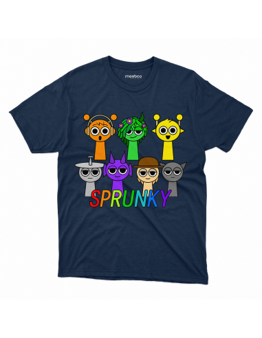 Koszulka Dziecięca "Sprunki" Czarna |...