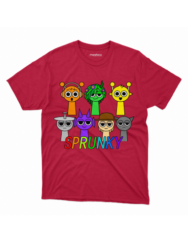 Koszulka Dziecięca "Sprunki" Czarna |...