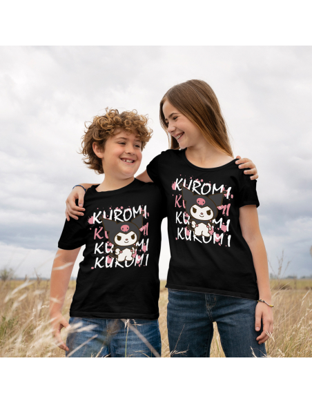 Koszulka Dziecięca "Kuromi Kuromi" Czarna | 100% Bawełna