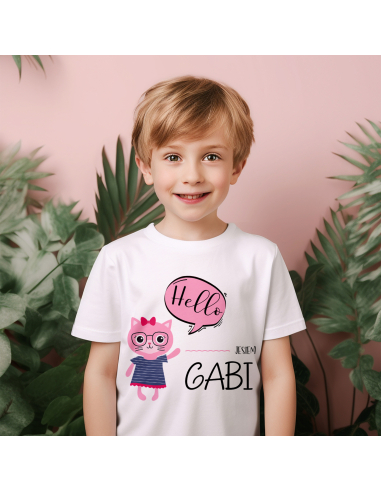 Koszulka Dziecięca "Kotek Hello +...