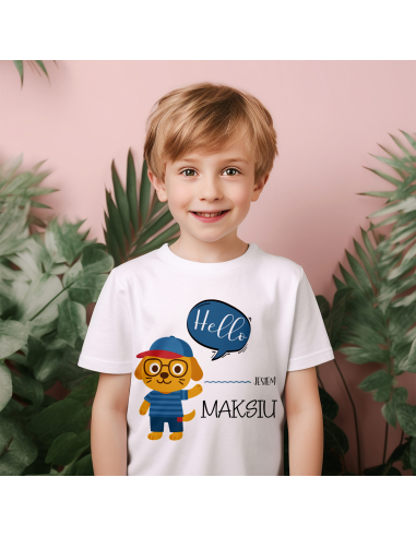 Koszulka Dziecięca "Kotek Hello,...