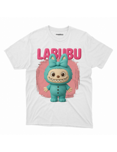 Koszulka Dziecięca "Labubu 3D" Czarna | 100% Bawełna