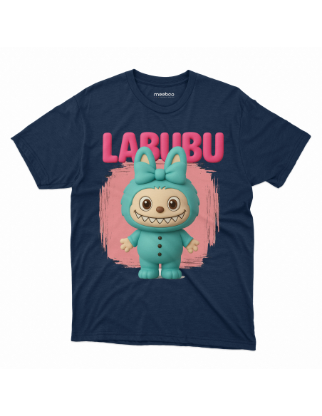 Koszulka Dziecięca "Labubu 3D" Czarna | 100% Bawełna