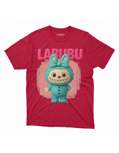 Koszulka Dziecięca "Labubu 3D" Czarna | 100% Bawełna