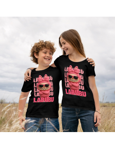 Koszulka Dziecięca "Różowe Labubu 3D"...