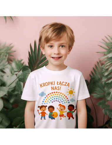 Koszulka Dziecięca "Kropki łączką...