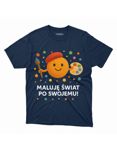 Koszulka Dziecięca "Maluję świat po...