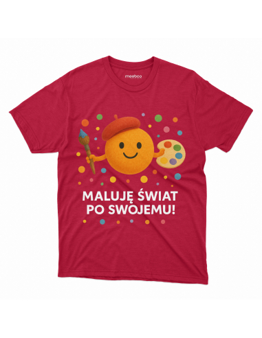 Koszulka Dziecięca "Maluję świat po...