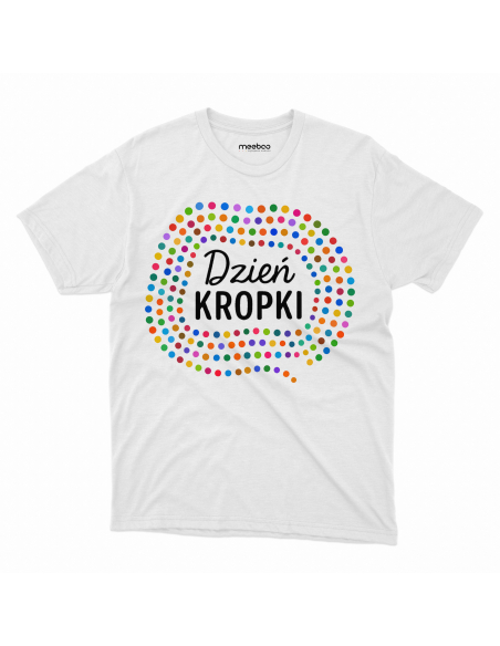 Koszulka Dziecięca "Dzień kropki - Wężyk" Czarna | 100% Bawełna