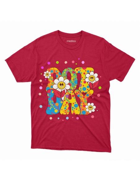 Koszulka Dziecięca "Dot Day" Czarna | 100% Bawełna