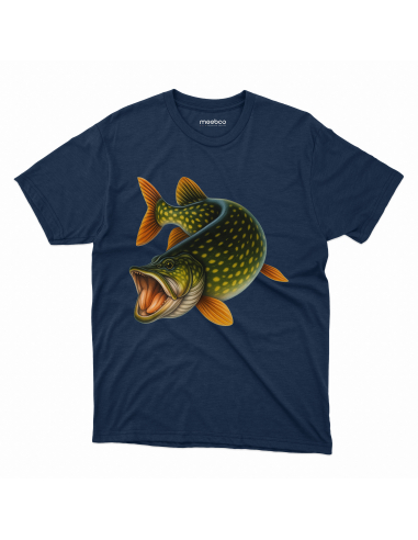 Koszulka Męska "Szczupak" Czarna |...