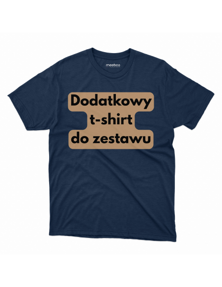 Koszulka Męska "Dodatkowy t-shirt do zestawu" Czarna | 100% Bawełna