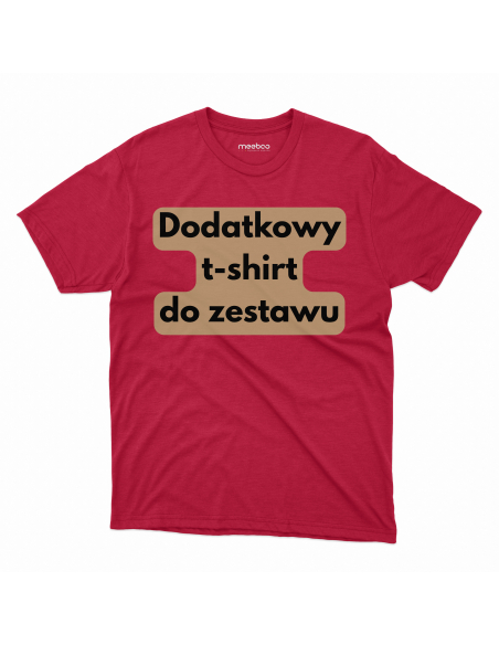 Koszulka Męska "Dodatkowy t-shirt do zestawu" Czarna | 100% Bawełna